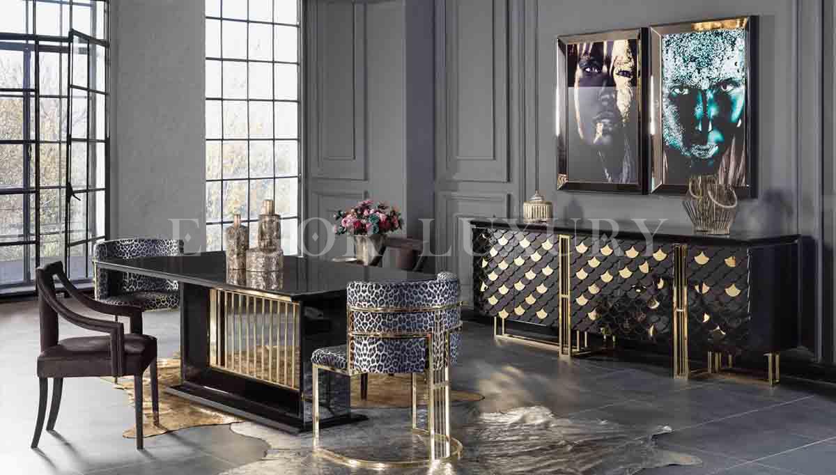 Prince Gold Luxury Dining Room