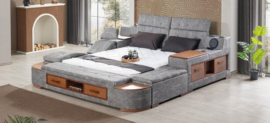 حلول ذكية في غرف النوم: أسرّة ذكية وتنسيقات الأثاث 9 Smart Solutions in Bedroom: Intelligent Beds and Furniture Combinations 4
